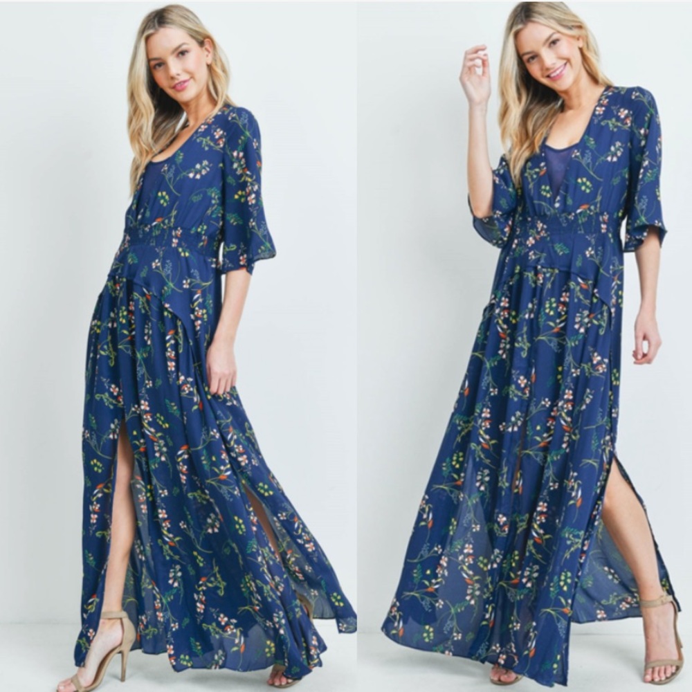 - BOHEMIAN FLORAL DRESS